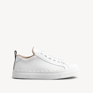 Chloe White Scalloped Lauren Sneaker